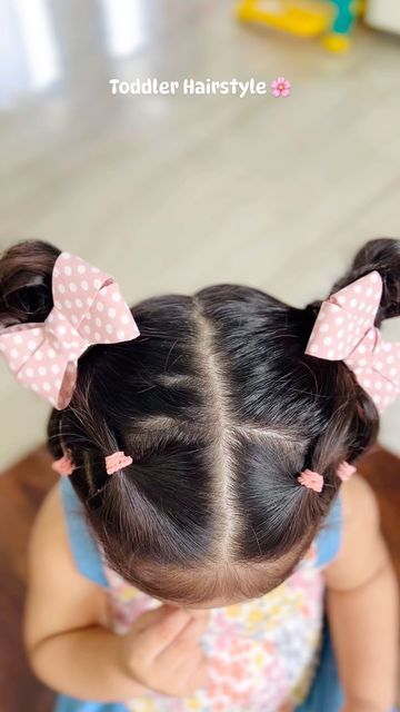 Hair Styles For Babies, Nikki Hairstyles, Toddler Hair Styles, Hair Style For Girls, Tutorial Hair, Hair Do, Hair Videos Tutorials, Girls Toddler, Toddler Hair