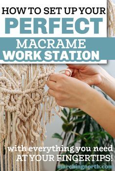 Where To Hang Macrame, Macrame Working Station, How To Set Up Macrame Work Space, Macrame Frame Diy, Macrame Set Up, Macrame Work Station Setup, Macrame Work Station Diy, Macrame Station, Macrame Work Station