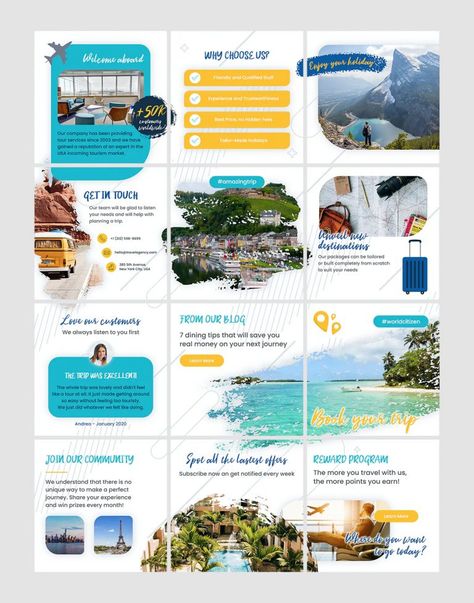 Tourism Design, Instagram Grid Design, Instagram Puzzle Template, Instagram Feed Layout, Puzzle Template, Social Design, Instagram Puzzle, Instagram Template Design, Instagram Grid