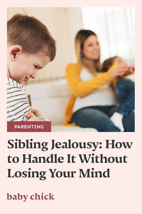 If you have or plan to have more than one child, chances are you will experience the joys of sibling jealousy. Here's how to cope. #siblingjealousy #siblings #parenting Sibling Jealousy, Losing Your Mind, Motherhood Inspiration, Sibling Relationships, New Sibling, Older Siblings, Sibling Rivalry, Baby Chick, Lose Your Mind