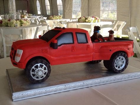 ford truck cake | Recent Photos The Commons Getty Collection Galleries World Map App ... Red Truck Cake, Cake Car, Truck Birthday Cakes, Car Cakes, Baker Baker, Truck Cake, Grooms Cakes, Truck Cakes, Groom Cake