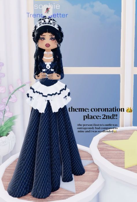 Dress To Impress Outfits Roblox Game Theme Coronation, Dti Outfits Coronation, Dti Theme Coronation, Coronation Dress To Impress Outfit, Dti Fits Coronation, Dress To Impress Theme Coronation, Coronation Aesthetic, Royalty Dress To Impress, Boho Dress To Impress