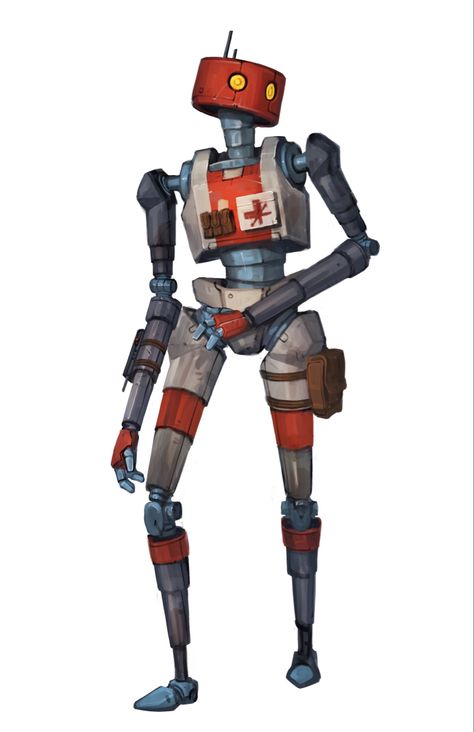 Will Nunes Star Wars, Will Nunes, Ffg Star Wars, Star Wars Trooper, Star Wars Characters Pictures, Star Wars Droids, Star Wars Concept Art, Cool Robots, Star Wars Rpg