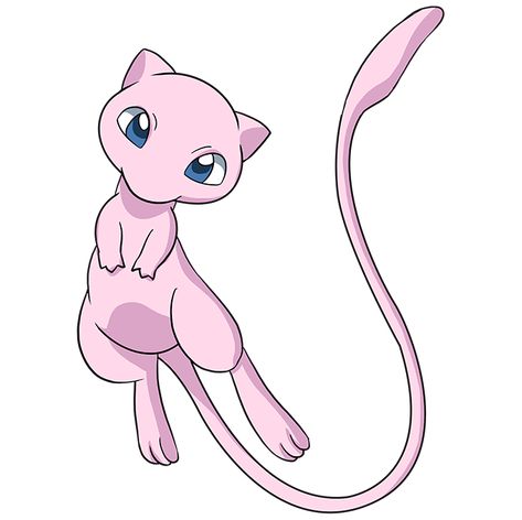 How to Draw Mew from Pokemon - Really Easy Drawing Tutorial Pokemon Pink, Mew Pokemon, Mew And Mewtwo, Pokemon Mew, Pokemon Sketch, Manga Tattoo, Pokemon Tattoo, Pokemon Pokedex, Pokemon Party