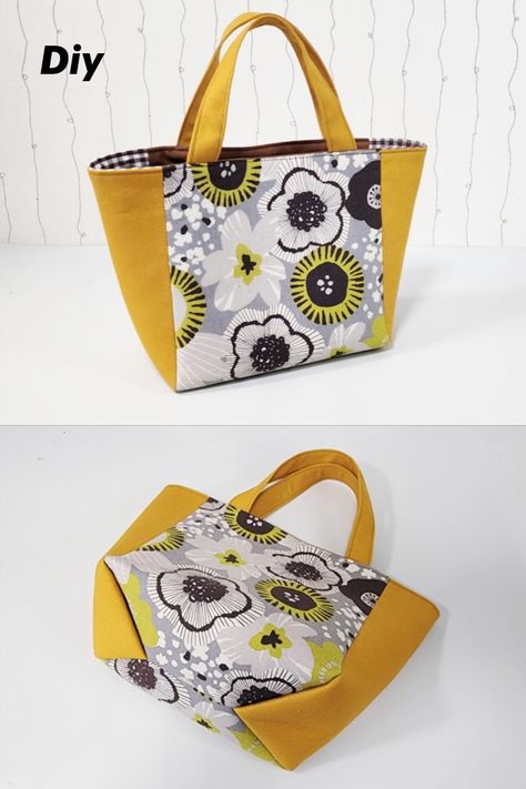 Simple Handbags To Sew, Fabric Bags Diy Handmade, Simple Tote Shoulder Bag With Adjustable Strap, Casual Handmade Tote Bag, Cheap Handmade Tote Shoulder Bag, Tot Bag Couture, Cheap Patchwork Tote Bag, Diy Tote Bag Tutorial, Diy Handmade Bags