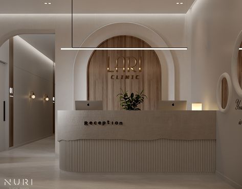 Dental clinic :: Behance Dental Clinic Interior Reception, Reception Desk Clinic, Rustic Clinic Design, Minimalist Dental Clinic Design, Small Clinic Reception Design, Interior Design Dental Clinic, Minimal Clinic Interior Design, Minimal Dental Clinic, Medical Aesthetic Clinic Design