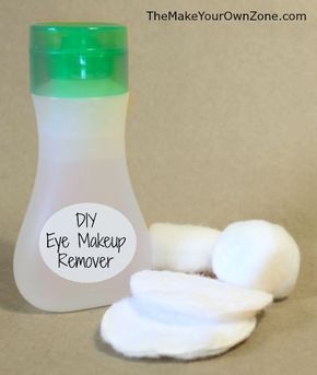 DIY Eye Makeup Remover - make your own eye makeup remover for only pennies per batch! Diy Eye Makeup Remover, Eye Makeup Remover Diy, Diy Eye Makeup, Homemade Eye Makeup Remover, Make Up Guide, Makeup Revolution Palette, Make Up Diy, Diy Makeup Remover, Festival Make Up