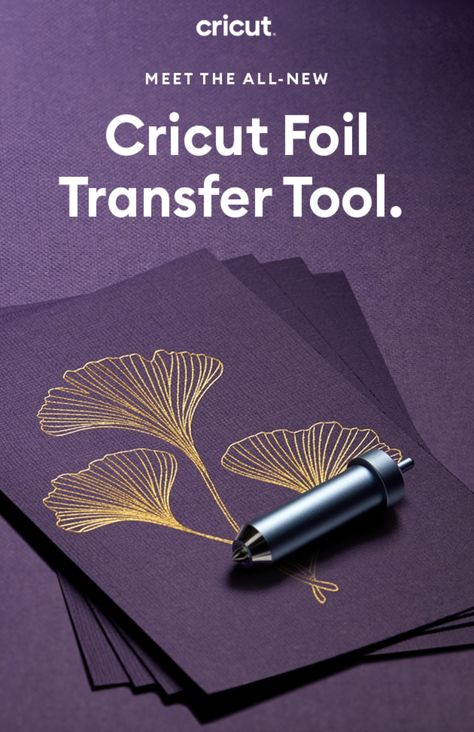 The all new Cricut Foil Transfer Tool is here! Cricut Foil Transfer Wedding Invites, Foil Cricut Ideas, Cricut Foil Cards, Foil Cricut Projects, Foil Transfer Cricut, Cricut Foil Transfer Projects, Cricut Foiling, Flat Florals, Cricut Products