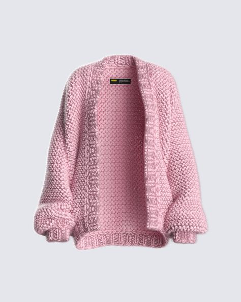 Pink fuzzy sweater