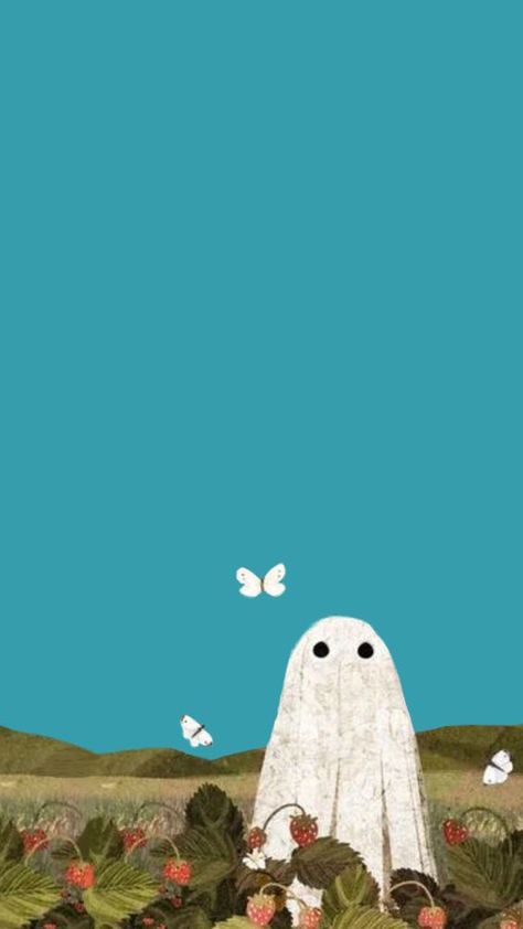 Ghosts Art, Background Cute, Pixel Art Background, Arte Peculiar, Art People, Cute Patterns Wallpaper, Jolie Photo, Cute Backgrounds, Fall Wallpaper