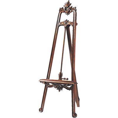 Hand carved mahogany easel. Floor Easel, Table Easel, Tabletop Easel, Artist Studios, Artist Easel, Display Easel, Maitland Smith, Wooden Easel, Art Easel