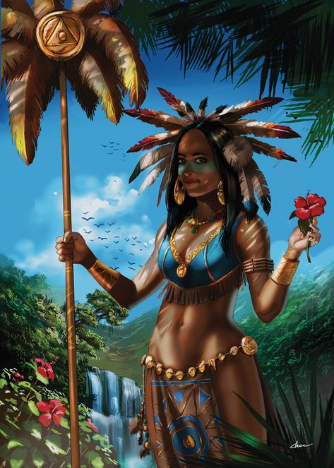 Anacaona - indians queen Puerto Rican Artwork, Female Warrior Tattoo, Taino Indians, Puerto Rico Pictures, Afrofuturism Art, Surf Painting, Puerto Rico Art, Puerto Rico History, Soul Art