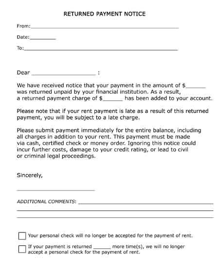 Returned Payment Notice. Legal Letter. Landlord- Tenant. Bounced Check Notice. Rental Lease Agreement Free Printable, Landlord Checklist, Preschool Playroom, Payment Agreement Letter, Renting Out Your House, Late Rent Payment Notice, Daycare Paperwork, Lease Agreement Landlord Rental Property, Contractor Contract