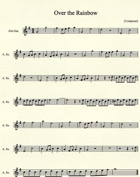 Over the Rainbow from The Wonderful Wizard of Oz for Alto Saxophone www.youtube.com/watch?v=cl_bU2… Songs To Play On Alto Saxophone, Alto Sax Music, Alto Saxophone Music, Alto Sax Sheet Music, Sax Music, Alto Saxophone Sheet Music, Trumpet Sheet Music, Clarinet Music, Wonderful Wizard Of Oz