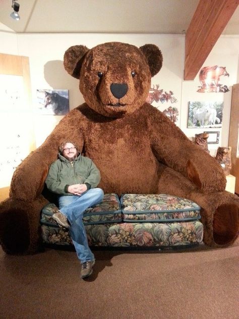 This would likely keep me single, yes? Huge Teddy Bears, Piskel Art, Giant Teddy Bear, Giant Teddy, Futurama, Crazy People, Best Funny Pictures, A Man, Funny Pictures