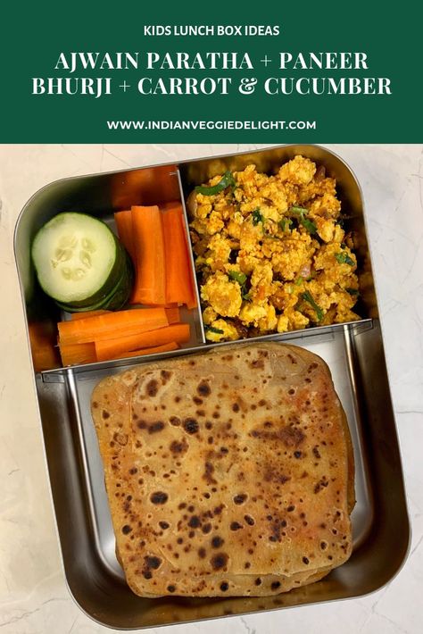 kids lunch box recipe Tawa Chicken, Indian Lunch Box, Tiffin Ideas, Paneer Bhurji, Lunch Recipes Indian, Indian Lunch, Tiffin Recipe, School Lunch Recipes, Box Recipes