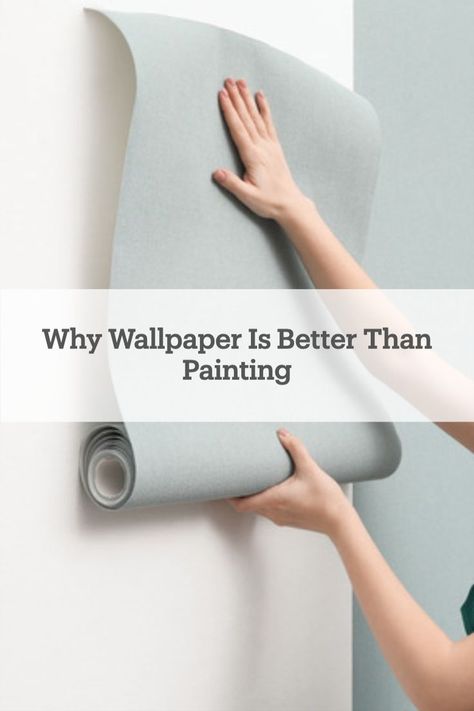 Are you trying to decide between wallpaper or paint? We found the real reason why you might want to choose #wallpaper! Sitting Room Wallpaper Ideas, Diy Painted Wallpaper Ideas, Cheap Wall Covering, Applying Wallpaper, Rustic Brick Wall, Painting Over Wallpaper, Wallpaper Canvas, Expensive Wallpaper, Wallpaper Warehouse