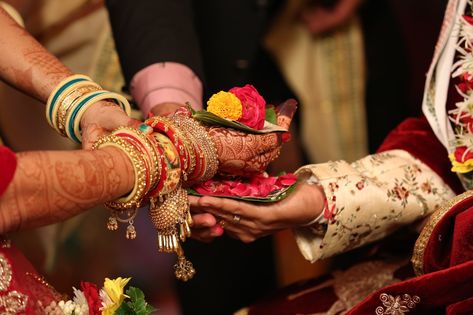 Hindu weddings have many events and rituals. From the Parchan (Arrival of the Groom) to the Vidai (Farewell to the Bride), couples and their families get no downtime because of many functional responsibilities on their heads. Each item on the agenda is important in solidifying the bond between the bride and groom spiritually, but possibly the most important and sacred ceremony is the Kanyadan in Hindu wedding. Call Now: 0790 3735 365 Email on : info@hindupriestketuljoshi.co.uk Kanyadan Weddings, Hindu Wedding Rituals, Sacred Ceremony, Hindu Marriage, Hindu Weddings, Unique Wedding Ceremony, Bride’s Mother, Matrimonial Services, Couple Pic