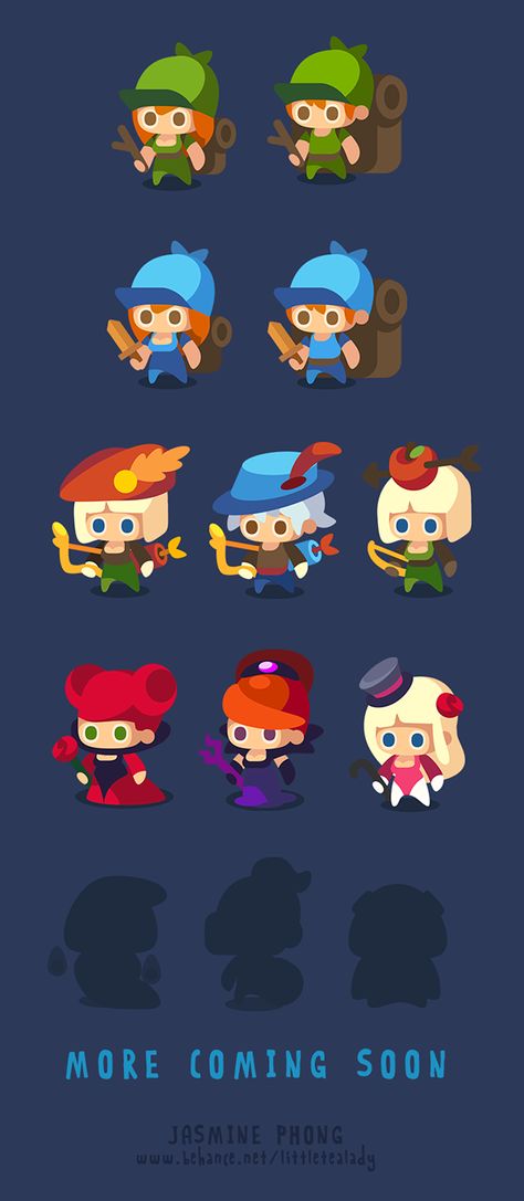 Chibi Games, Idle Game, 3d Karakter, Game 2d, Vector Game, Gameboy Color, 2d Game Art, Games Art, 2d Character