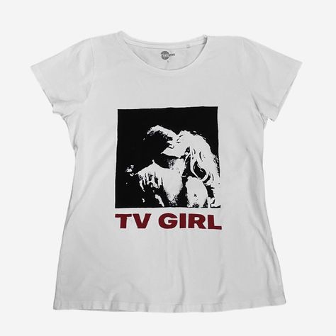 Tv Girl Merch, Band Tees Diy, Y2k Fits, Tv Girl, Coquette Style, Girls Crop Tops, Aesthetic Shirts, Painted Clothes, Tv Girls