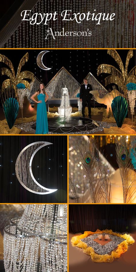 Egyptian Prom Theme, Egyptian Prom, 8th Grade Dance Themes, Egyptian Themed Party, Prom Planning, Egyptian Party, Homecoming Themes, Egyptian Wedding, 8th Grade Dance