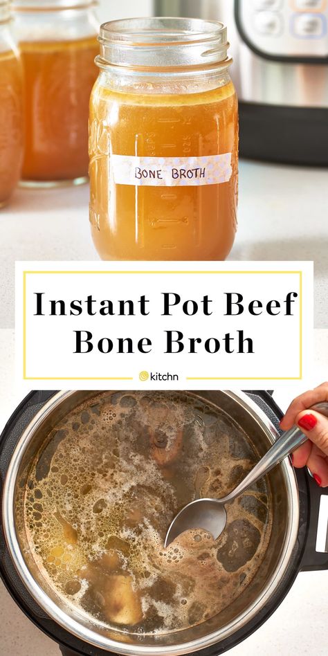 Salad Combinations, Instant Pot Bone Broth, Bone Broth Instant Pot, Beef Soup Bones, Chicken Bone Broth Recipe, Collagen Rich Foods, Broth Diet, Bone Broth Diet, Bone Broth Soup