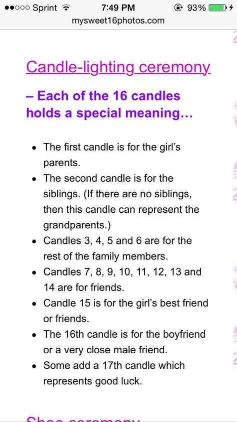 .. Sweet Sixteen Candle Ceremony Ideas, Sweet 16 Party Program Ideas, Sweet 16 Party Order Of Events, 18th Candles Message For Debut, Royalty Sweet 16 Theme, Sweet Sixteen Traditions, Quinceanera Candle Ceremony Ideas, Sweet 16 Essentials, Sweet 16 Candle Ceremony Speeches