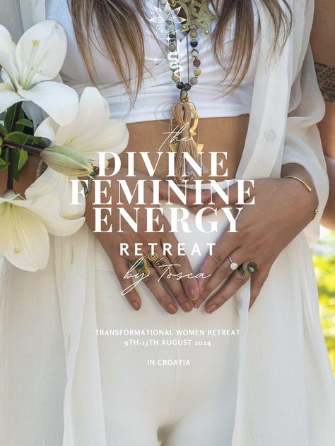 🌹 Goddess Awakened Retreat 🌹 Divine Feminine Energy Awakening ✨ One last spot available! Join us from 9th-13th August in magical Croatia. Experience breathtaking views, serene gardens, and nature's embrace. Stay in your own house with a beautiful private room, living room, bathroom, tea kitchen, terraces, and garden. 🥑 Enjoy delicious, healthy meals and drinks prepared with love to fuel your highest vibration. Nourish your body with nutritious, healthy, and delicious food by our lovely chef... Energy Affirmations, Delicious Healthy Meals, Highest Vibration, Divine Feminine Energy, Tea Kitchen, Womens Retreat, Nourish Your Body, Own House, Goddess Energy