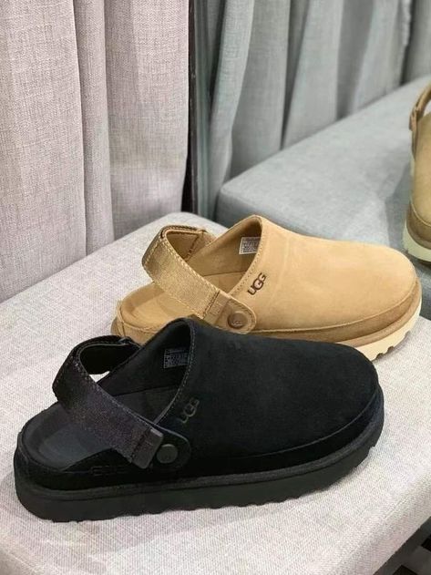 Ugg Goldenstar Clog, Ugh Clogs, Ugg Goldenstar Clog Outfit, Ugg Clogs Outfit, Ugg Clog, Ugg Clogs, Trendy Shoes Sneakers, Pretty Shoes Sneakers, Shoe Wishlist