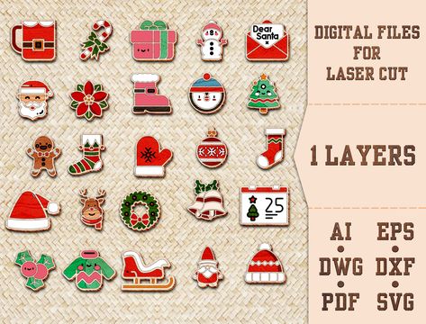 CHRISTMAS Studs Earring SVG File Glowforge Santa Claus Earring Svg Files, Poinsettia Christmas Earrings Svg File, Snowman Laser Cut Earrings #CHRISTMASStudsEarringSVG, #Christmassvg, #ChristmasEarring Earring Svg Files, Earring Svg, Wood Earrings Stud, Wood Earring, Laser Cut Earrings, Cut Earrings, Wood Studs, Earring Ideas, Laser Cut Files