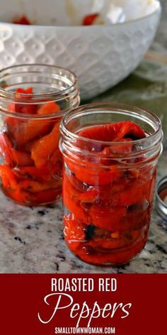 How To Roast Peppers, Roast Red Peppers, Preserving Peppers, Roasted Red Peppers Recipes, Roast Peppers, Canning Peppers, Sandwiches And Wraps, Red Pepper Recipes, Preserving Vegetables