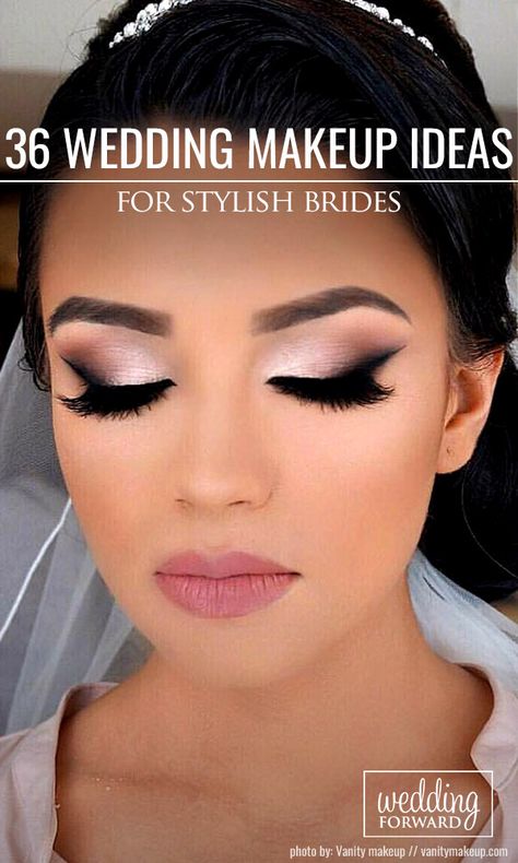 Wedding Hairstyles And Makeup, Makeup Tutorial For Brown Eyes, Perfect Wedding Makeup, Amazing Wedding Makeup, Make Up Designs, Gorgeous Wedding Makeup, Wedding Eyes, Wedding Makeup Bride, Wedding Makeup Ideas