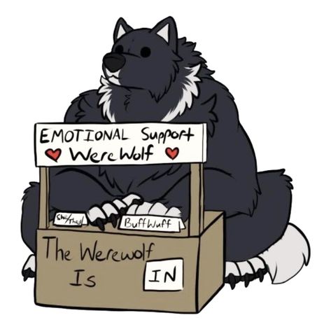 Werewolf Aesthetic, Werewolf Art, Canine Art, Cute Comics, Emotional Support, Creature Art, Fantasy Character Design, Mythical Creatures, Animal Drawings