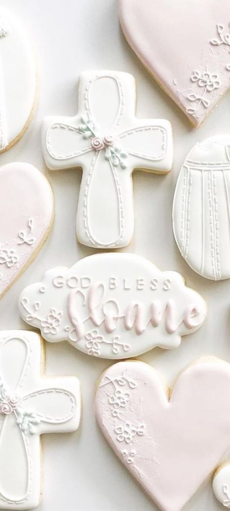 Confirmation Cookies, Communion Cookies Decorated, Cross Cookies Decorated, Communion Cookies, Cross Sugar Cookies, Baptism Cookies Decorated, First Communion Cookies, Christening Cookies Girl, Confirmation Royal Icing Cookies