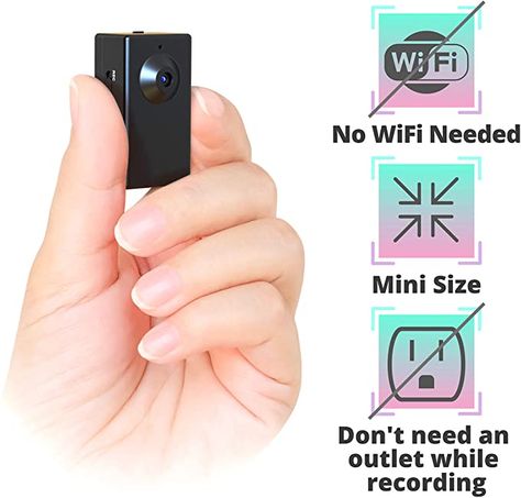 Amazon.com : Spy Camera Without WiFi – Body Hidden Camera - Mini Spy Camera Motion Activated - Secret Nanny Cam Recorder with HD Video – Portable Stealth Spying Recording Cameras for Home Security Easy to Use : Camera & Photo Hidden Cameras For Home, Recording Camera, Spy Devices, Cam Recorder, Mini Spy Camera, Covert Cameras, Tiny Camera, Hidden Spy Camera, Nanny Cam