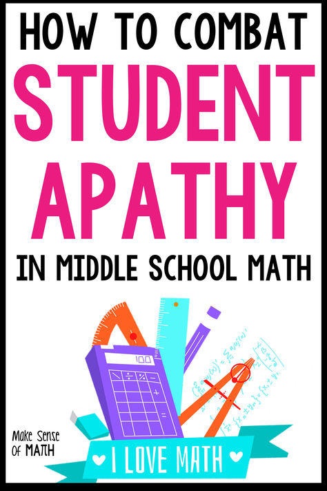 Check out these 10 tips on how to combat student apathy in middle school math.  Teaching middle school math is an uphill battle with many apathetic students.  These tips work great for your secondary math students.  Also includes a printable of a growth mindset resource for your middle school math students. Middle School Math Syllabus, Teaching Algebra Middle School, Student Apathy, Middle School Math Games, Middle School Classroom Themes, Middle School Organization, Math Projects Middle School, Middle School Math Worksheets, Algebra Games