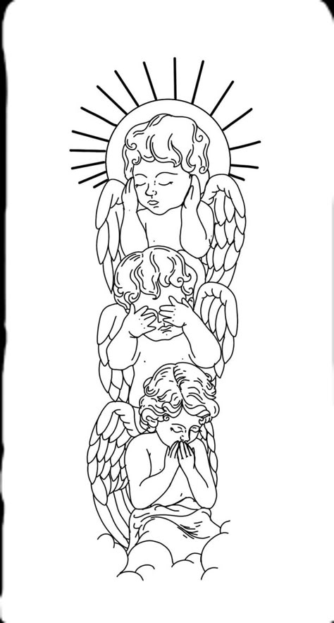 See No Speak No Hear No Evil Tattoo, Big Angel Tattoo, See Hear Speak No Evil Tattoo Angel, See No Evil Speak No Evil Tattoo Angels, Biblicly Accurate Angle, Two Cherubs Tattoo Simple, Hear No Evil See No Evil Tattoo Stencil, Simple Cherub Tattoo, See No Evil Hear No Evil Tattoo