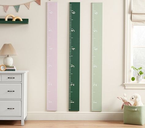 hooks | Pottery Barn Kids Wall Ruler, Play Room Decor, Growth Ruler, Clothing Capsule, Wall Growth Chart, Kids Growth Chart, Most Beautiful Homes, Personalized Growth Chart, Growth Chart Ruler