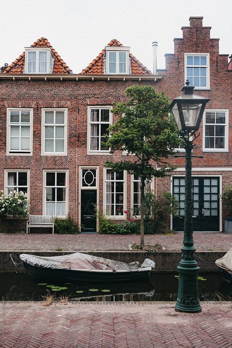 House Netherlands, Holland Architecture, Netherlands House, Canal House Amsterdam, Holland House, Amsterdam Houses, Dutch House, Canal House, House Of Holland