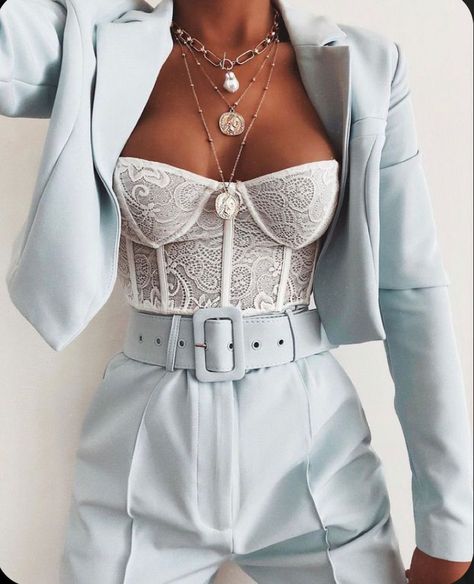 Corset Fits, Woman Suit Fashion, فستان سهرة, Prom Outfits, Looks Chic, Fancy Outfits, Suit Fashion, Mode Inspiration, Teen Fashion Outfits