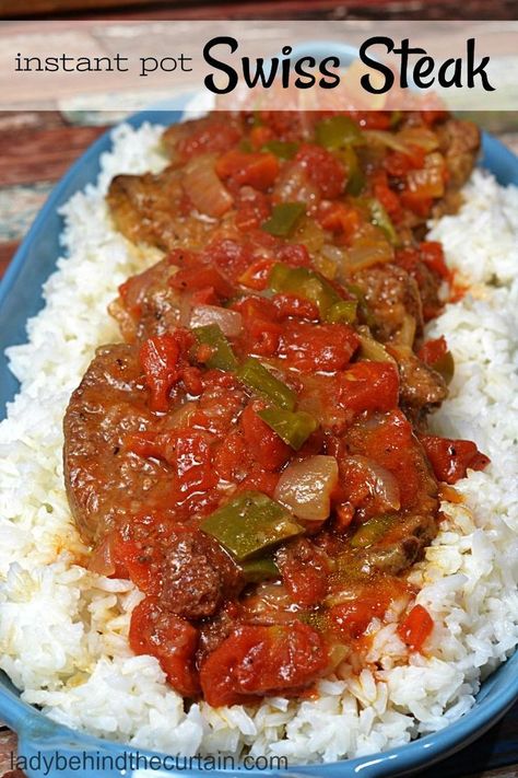 Instant Pot Swiss Steak | This one pot wonder is not only my families number one favorite dish but it’s easy and perfect for a hearty meal. Instant Pot Swiss Steak, Swiss Steak Recipe, Swiss Steak Recipes, One Pot Wonder, Swiss Steak, Electric Pressure Cooker Recipes, Hearty Meal, Steak Recipe, Instant Pot Dinner Recipes