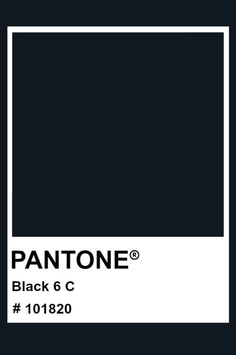 Pantone Color Black, Pantone Black 6c, Dark Pantone Colors, Pantone Black Shades, Pantone Black Palette, Dark Color Palette Black, Black Color Swatch, Black Pantone, Ral Colour Chart