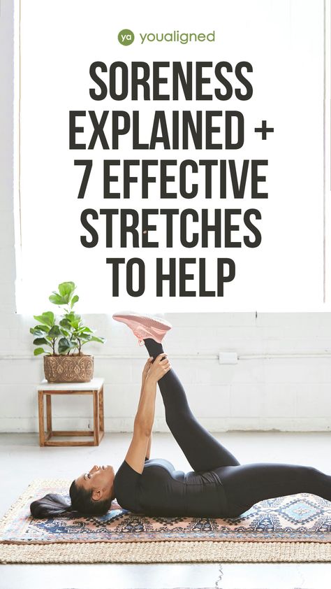 Stretches For Sore Muscles, Sore Muscles After Workout, After Workout Stretches, Workout Stretches, Benefits Of Stretching, Vinyasa Flow Yoga, Sore Muscle, Bedtime Yoga, Pelvic Floor Exercises