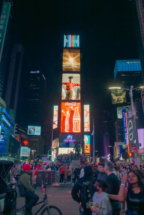 Future cyberpunk style photography big screen advertising photo street new york city manhattan times square Street Advertising Board, Mew York City, Future Cyberpunk, Movie Poster Project, Square Drawing, Manhattan Times Square, Background References, 2024 Board, American States