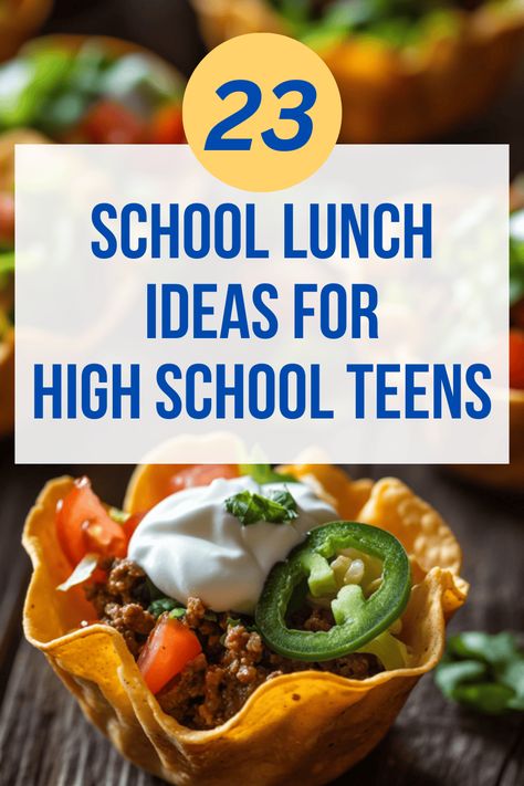 Energy-Boosting School Lunch Ideas for High Schoolers Lunch Ideas For High Schoolers, Lunch Ideas For Teens, Shredded Cooked Chicken, School Lunch Ideas, Cooking Chicken To Shred, Easy Lunch Recipes, Cooked Chicken, Monterey Jack, School Food