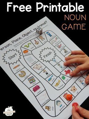 Nouns Activities For Kindergarten, Nouns Kindergarten Free, Verb Lesson, Nouns For Kids, Noun Games, Parts Of Speech Games, Teaching Nouns, Verb Games, Homeschool Materials