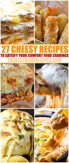 Calling all cheese lovers! We’ve rounded up some of our favorite cheesy recipes that will satisfy your biggest comfort food cravings. Mozzarella, ricotta, cheddar and more delicious cheeses make these recipes the ultimate meals! Cheesy Comfort Food, Mozzarella Cheese Recipe Dinners, Easy Cheesy Recipes, Cheesey Recipes, Cheese Recipes Dinner, Cheesy Recipes Easy, Cheddar Recipes, Cheddar Cheese Recipes, Cheesy Snack