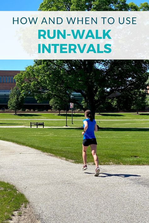 Run-walk intervals are not just for beginner runners! Learn how and when to use run-walk intervals to optimize your training and reduce injury risk. Run Walk Intervals, Weekly Gym Workouts, Running Advice, Training For Runners, Fitness Backgrounds, Running Group, Strength Training For Runners, Pregnancy Progression, Interval Running