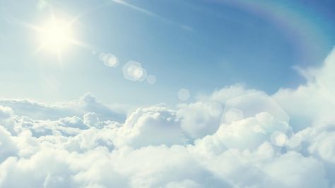 Heaven Wallpaper, Forever In My Heart, Sun And Clouds, Cloud Wallpaper, Stock Wallpaper, Jesus Is Coming, My Angel, Clear Blue Sky, Anime Heaven