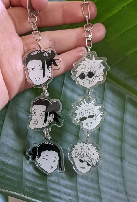 Jujutsu Kaisen Acrylic Keychain gojo and Geto Keychain | Etsy Anime Crafts Diy, Anime Jewelry, Anime Room, Anime Crafts, Acrylic Keychain, Cute Keychain, Awesome Anime, Anime Inspired, Cute Crafts